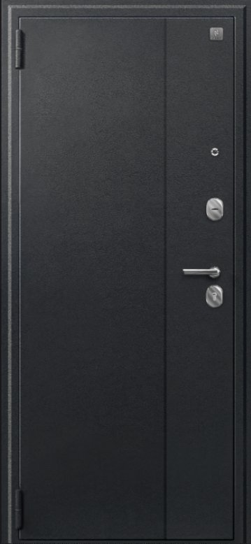 Товар Дверь A-06 черный сатин - бетон светлый DIS007337