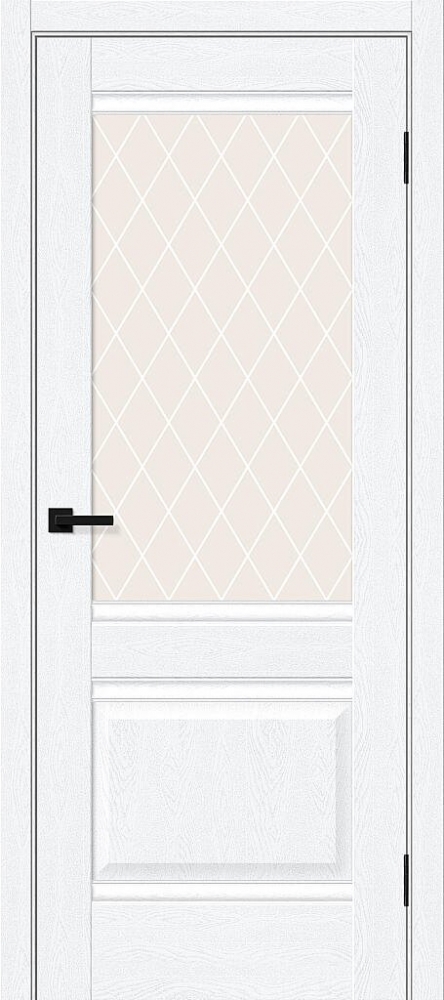 Межкомнатная дверь Прима-3 White Silkwood BR6137