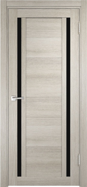Межкомнатная дверь Легенда Z-3 тон Белая лиственница Остекление Лакобель черное