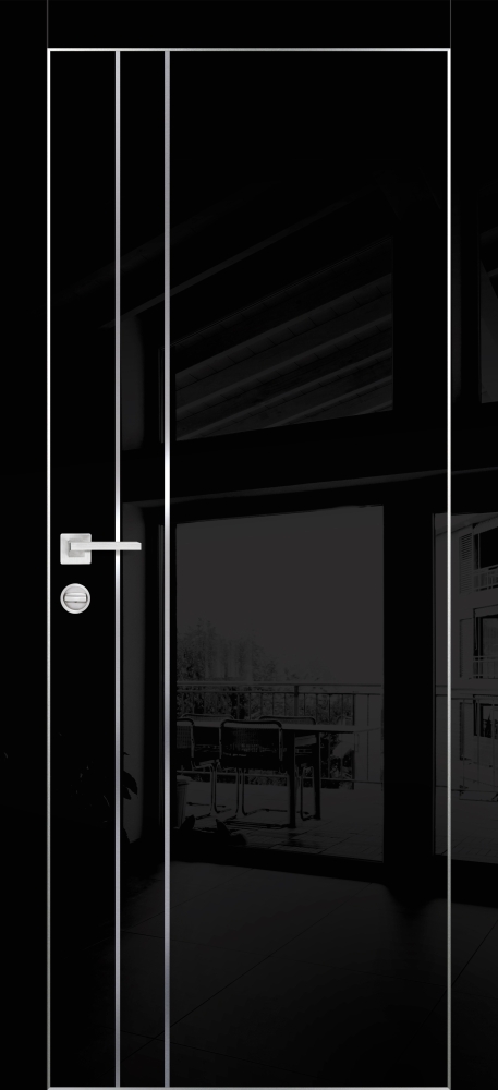 Межкомнатная дверь HGX-14 Черный глянец
