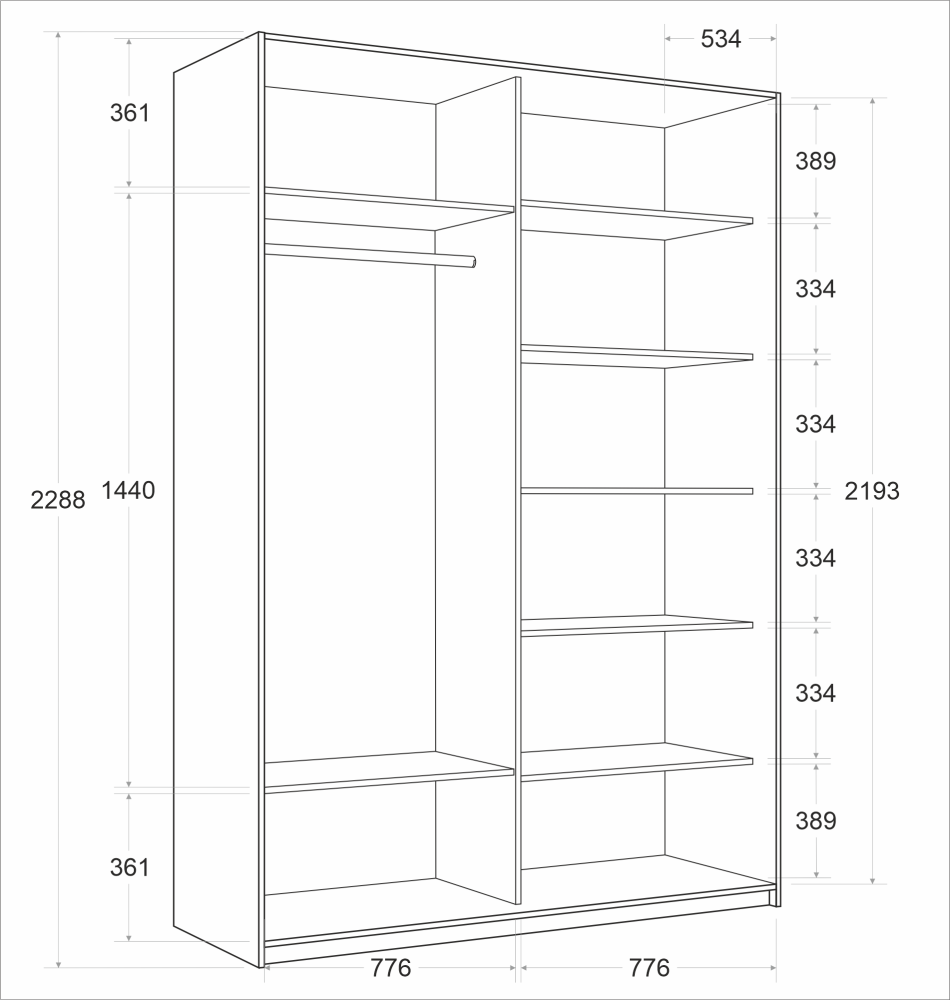 Товар Шкаф Прайм дуо Сонома фасад дверей  Белое стекло+зеркало 2300 х 1200 х 570 E1TNL2947