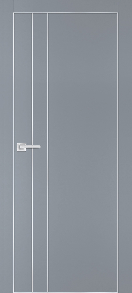 Межкомнатная дверь PX-14  AL кромка с 4-х ст. Серый матовый