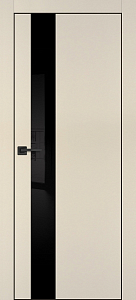 Товар Межкомнатная дверь PX-10 черная кромка с 4-х ст. Бежевый матовый
