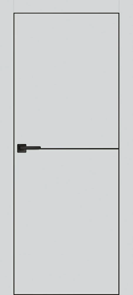 Межкомнатная дверь PX-19 черная кромка с 4-х ст. Агат