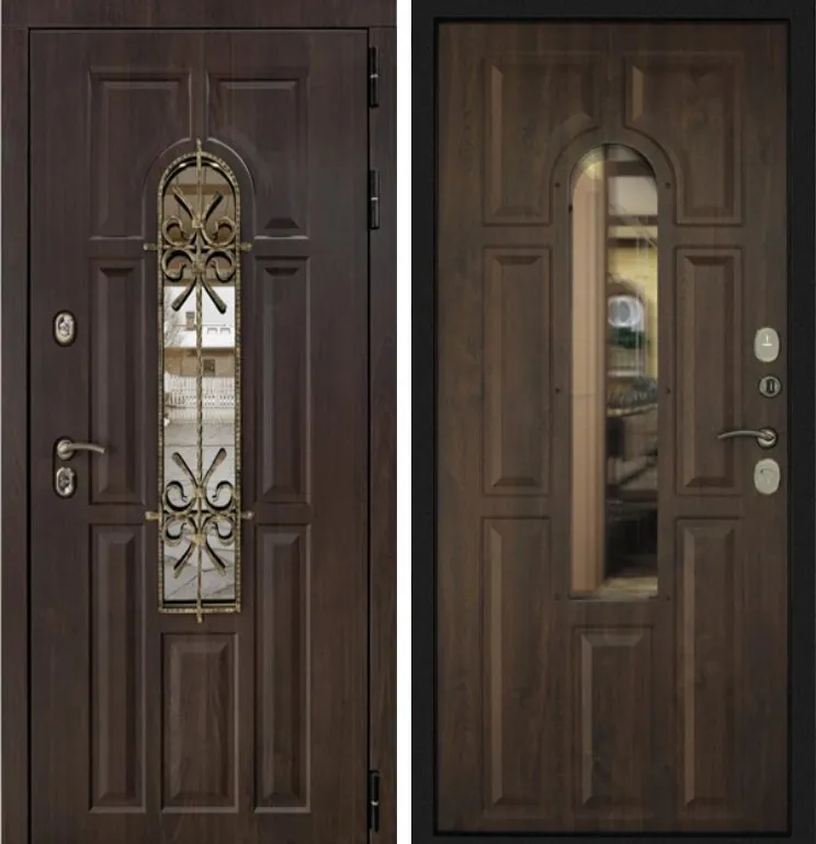 Фото Дверь Лион Термо Орех Тёмный DIS007106