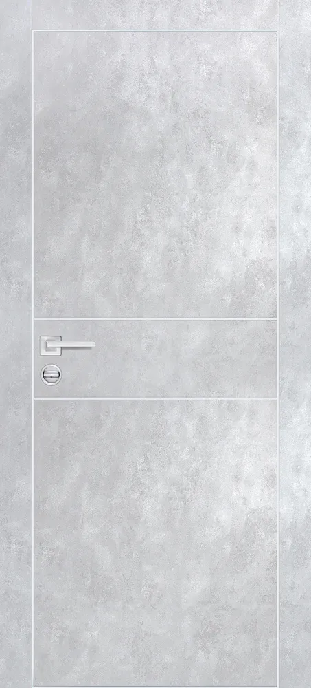 Фото Межкомнатная дверь PX-15  AL кромка с 4-х ст. Серый бетон