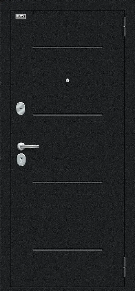 Фото Дверь Техно Букле черное/Snow Melinga BR4993